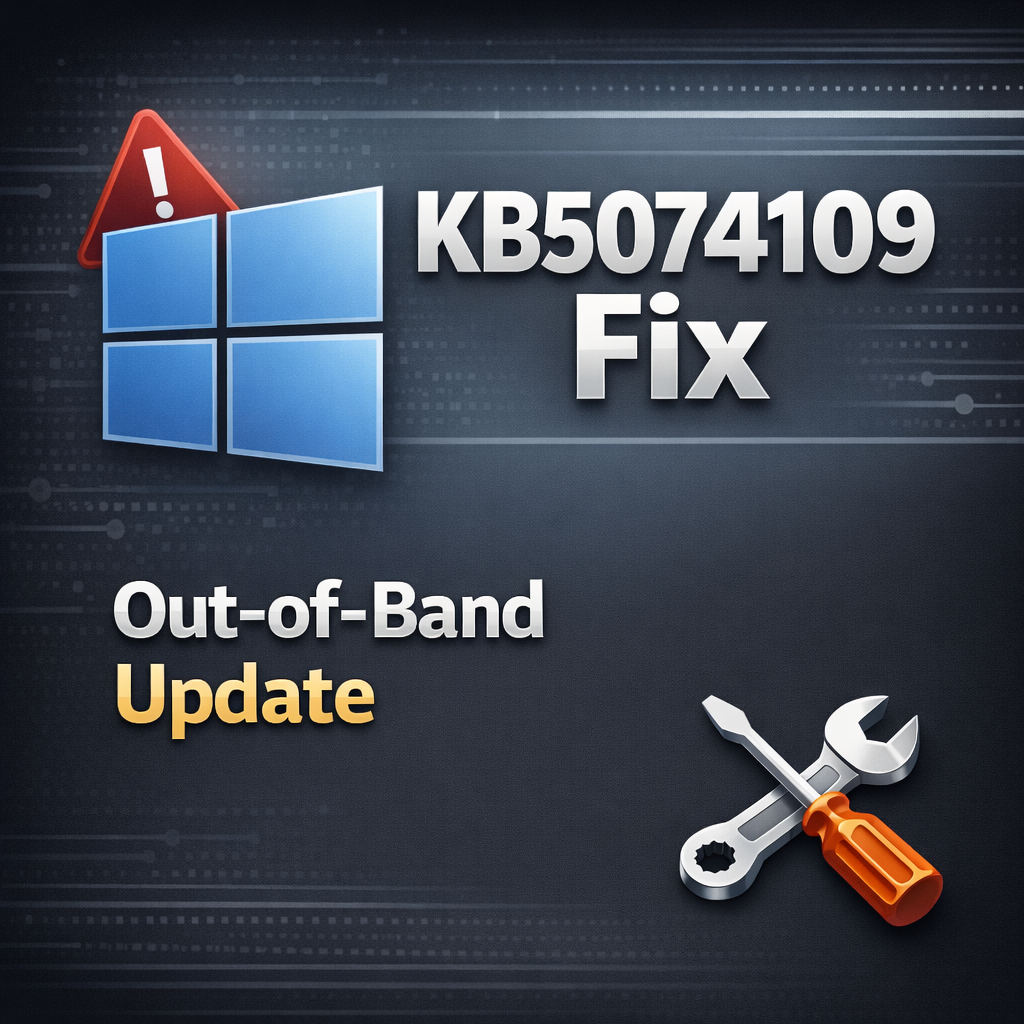 KB5074109 Out-of-Band Update Fix